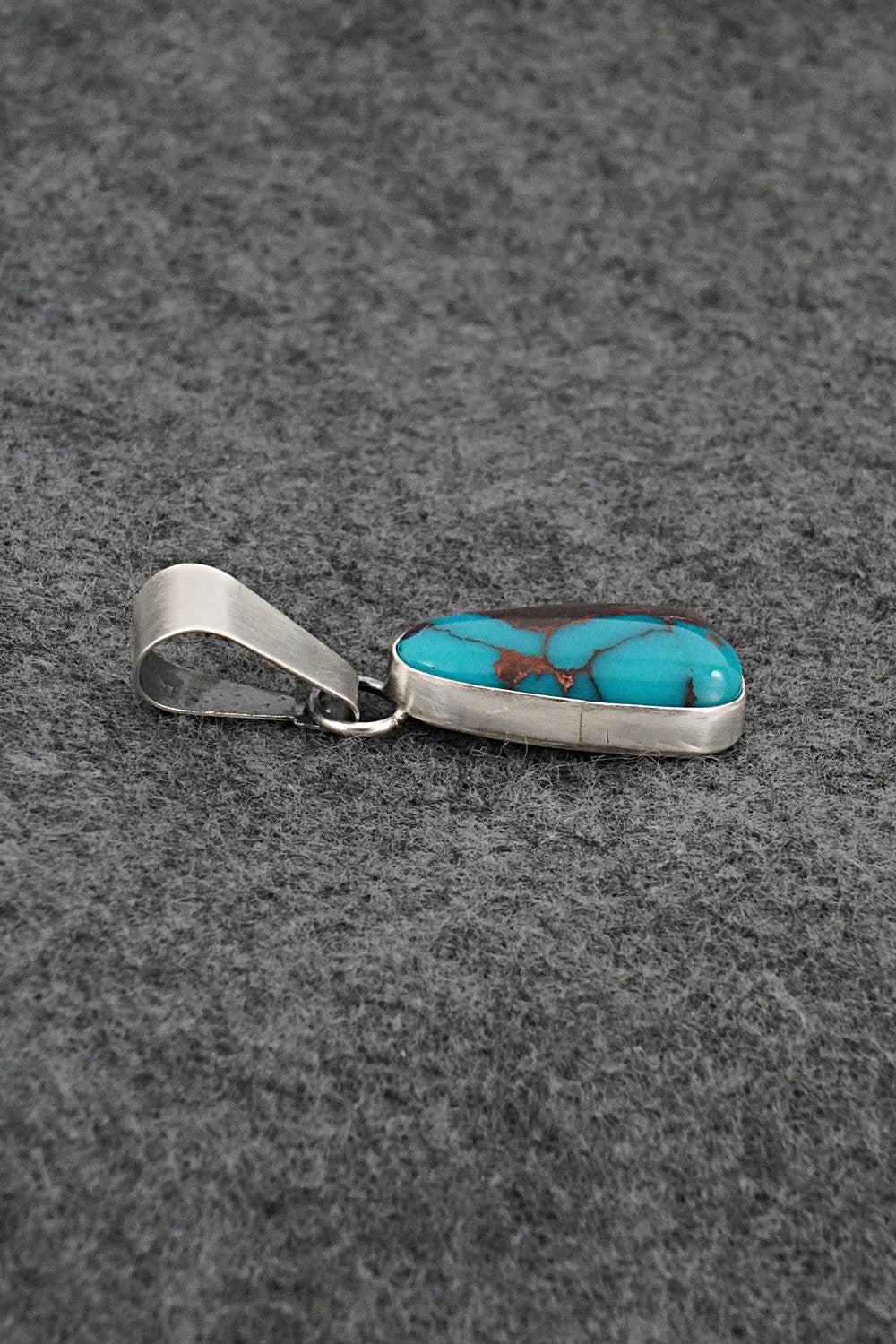 Turquoise & Sterling Silver Pendant - Rena Begay