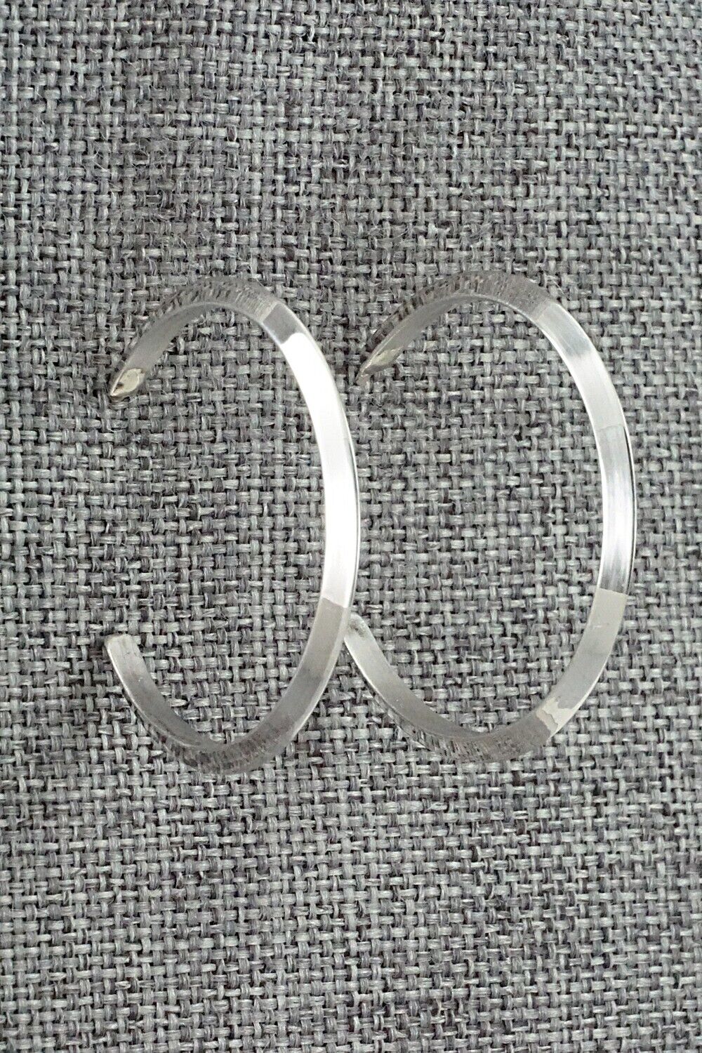 Sterling Silver Hoop Earrings - Elaine Tahe