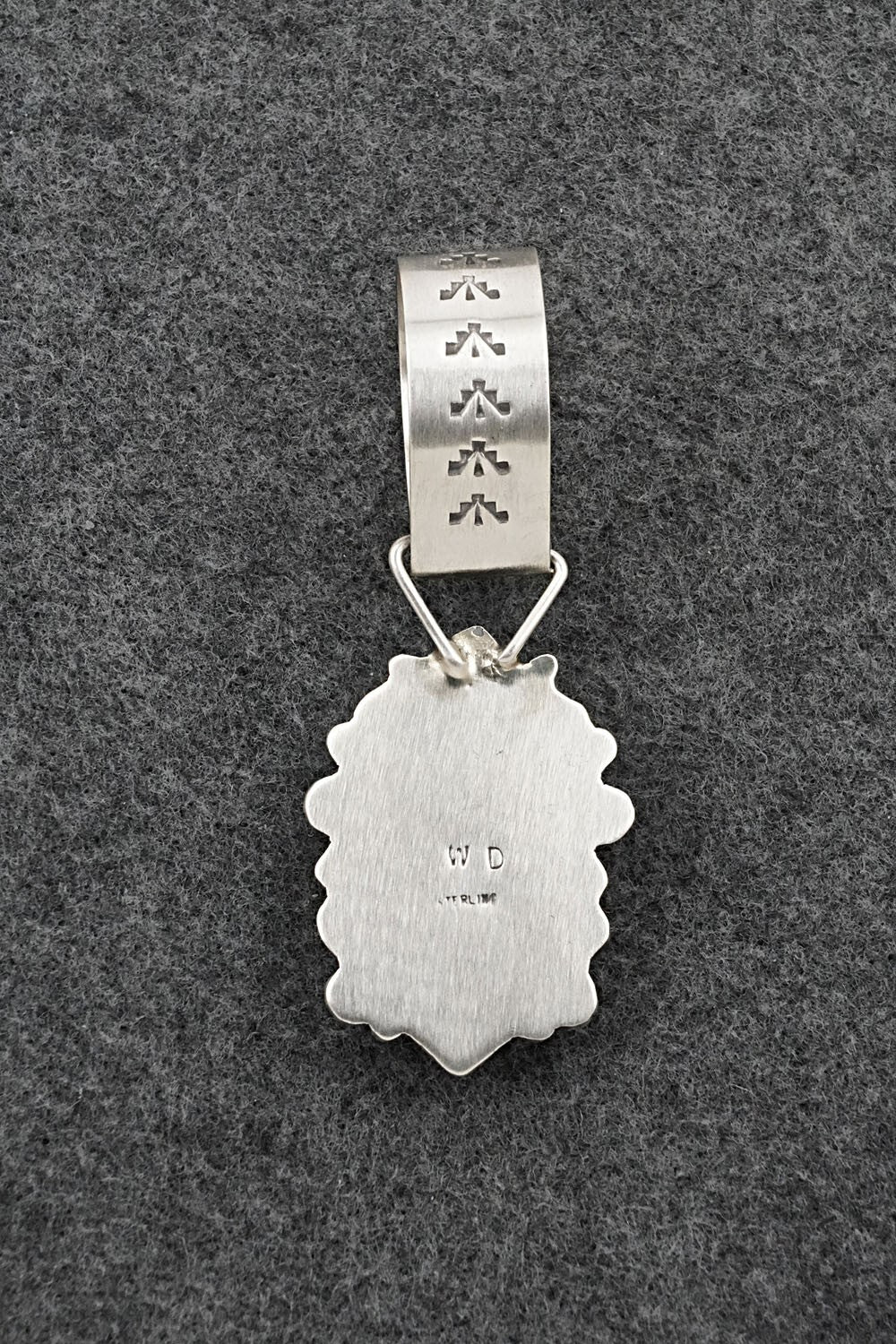 Turquoise & Sterling Silver Pendant - Wilson Dawes