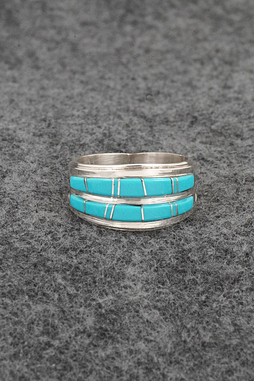 Turquoise & Sterling Silver Ring - Wilbert Muskett Jr. - Size 9.25