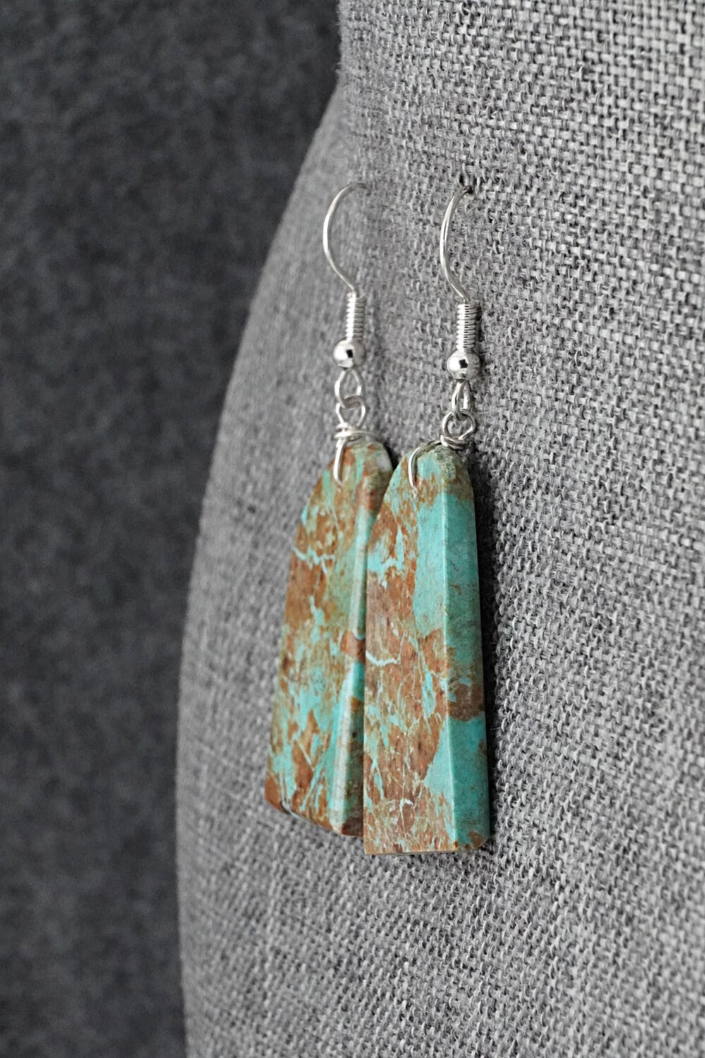 Turquoise & Sterling Silver Earrings - Tammy Nolcot