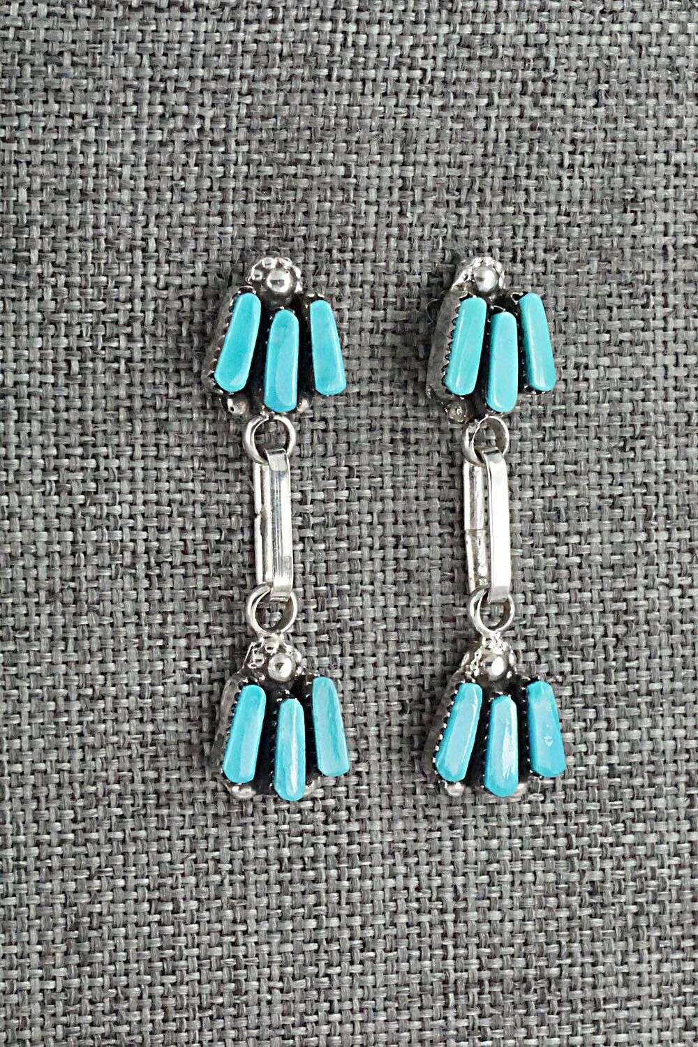 Turquoise & Sterling Silver Earrings - Carlene Hattie