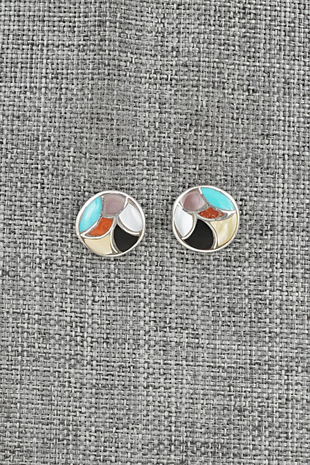 Multi-Stone & Sterling Silver Earrings - Orena Leekya
