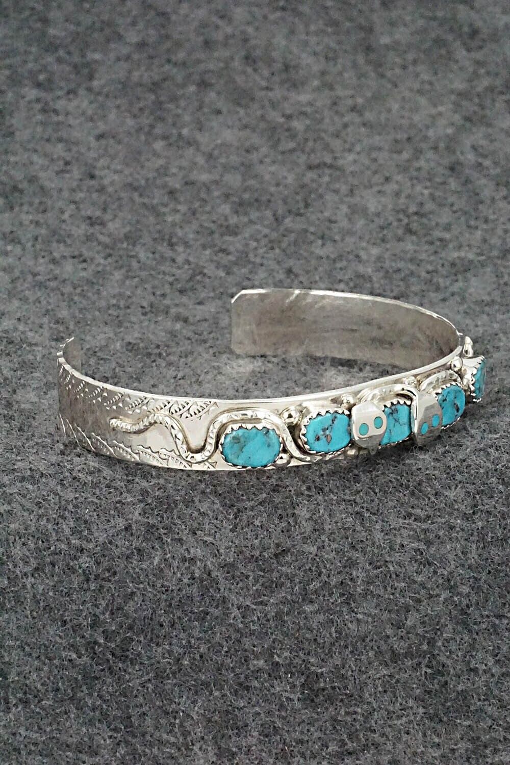 Turquoise & Sterling Silver Bracelet - Joy Calavaza