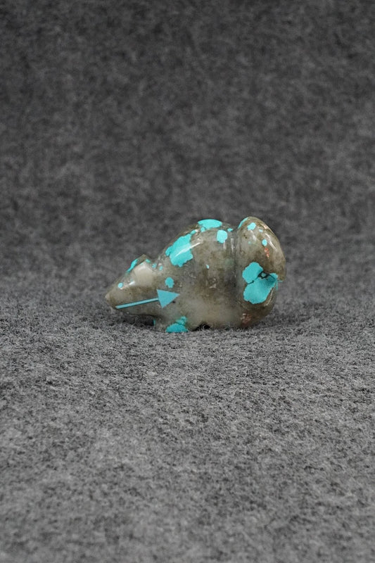 Squirrel Zuni Fetish Carving - Abby Quam Panteah