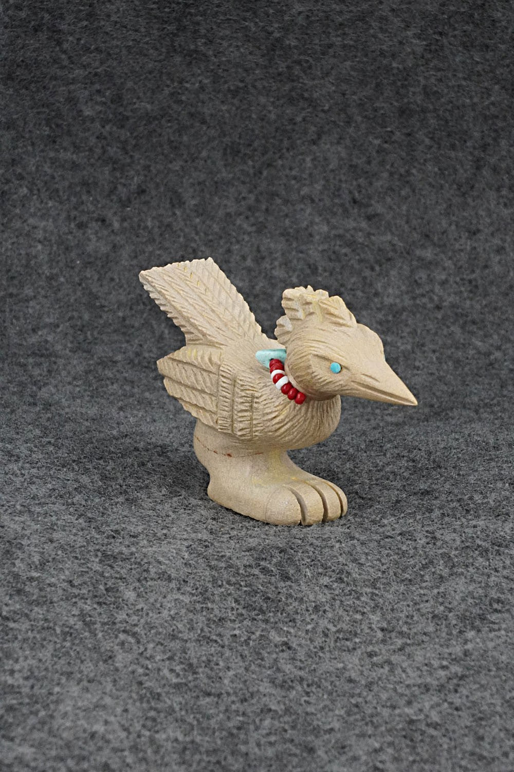 Roadrunner Zuni Fetish Carving - Douglas Martza