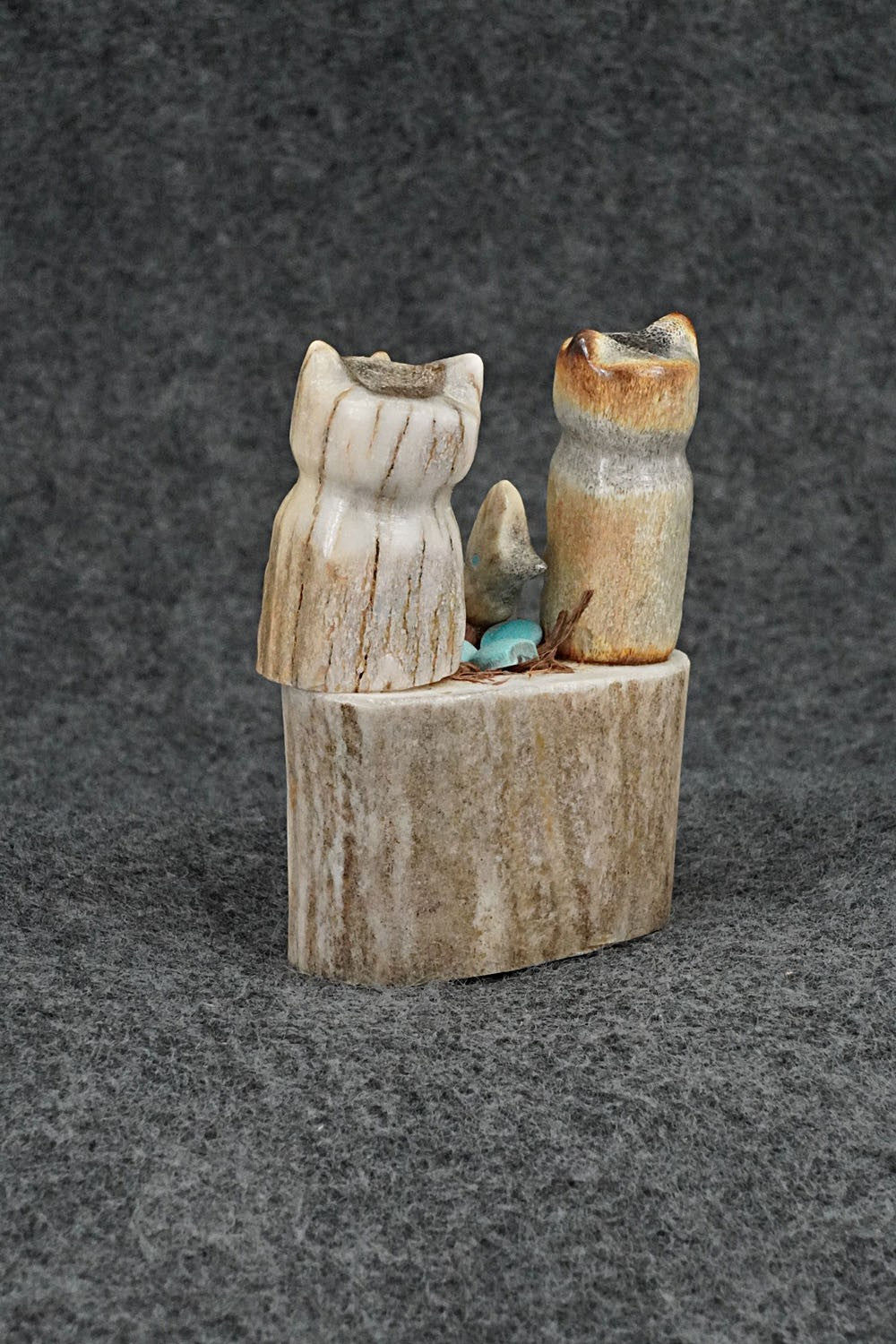Owls Zuni Fetish Carving - Marvelita Phillips