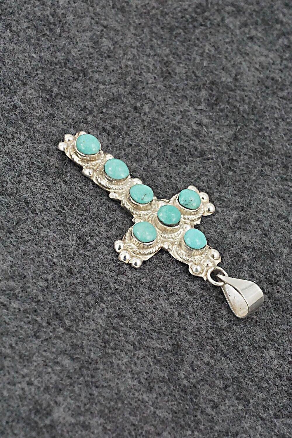 Turquoise & Sterling Silver Pendant - Tammy Johnson