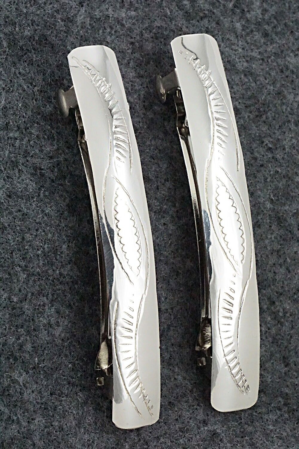 Sterling Silver Hair Barrettes - Randall Dalgai