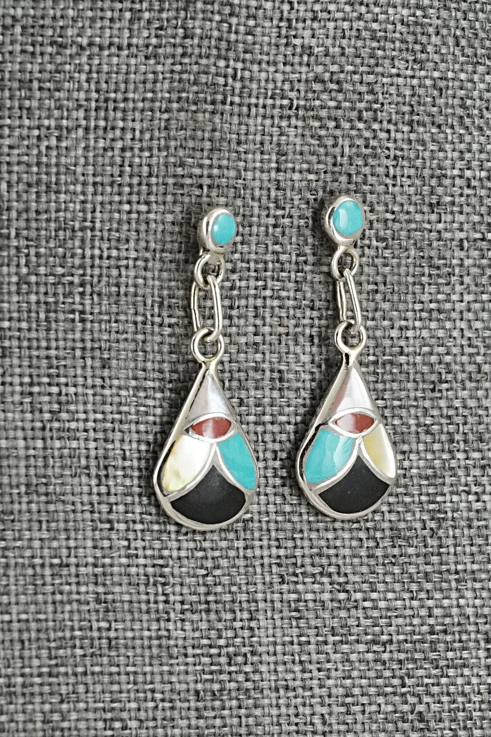 Multi-Stone & Sterling Silver Earrings - Orena Leekya