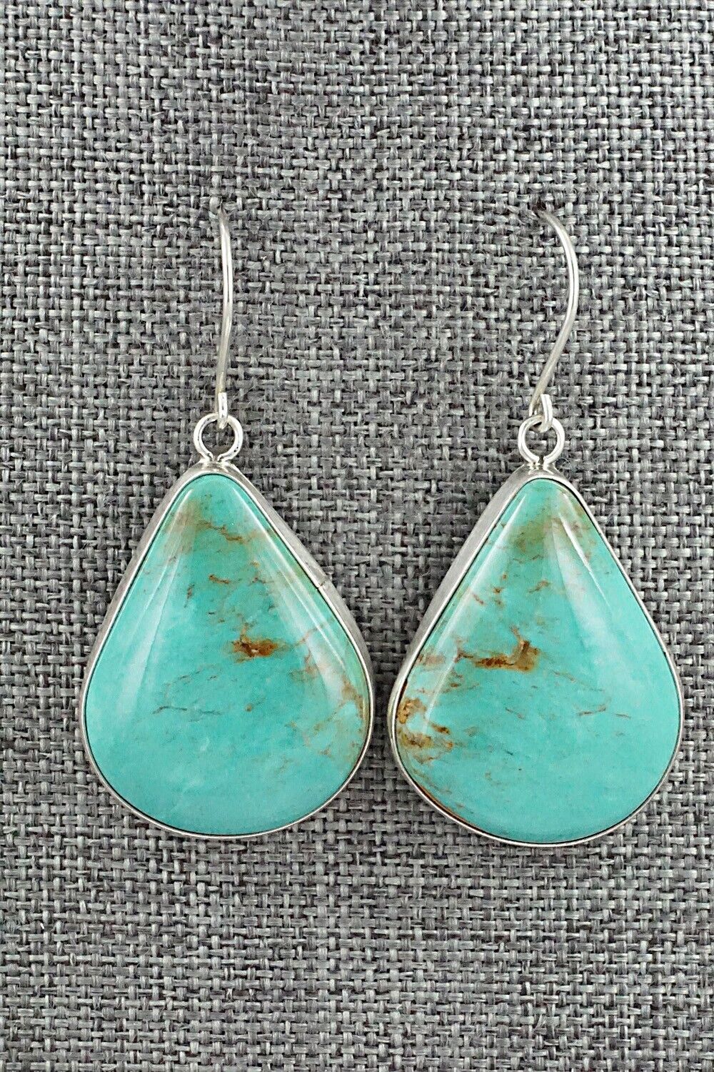 Turquoise & Sterling Silver Earrings - Rena Begay