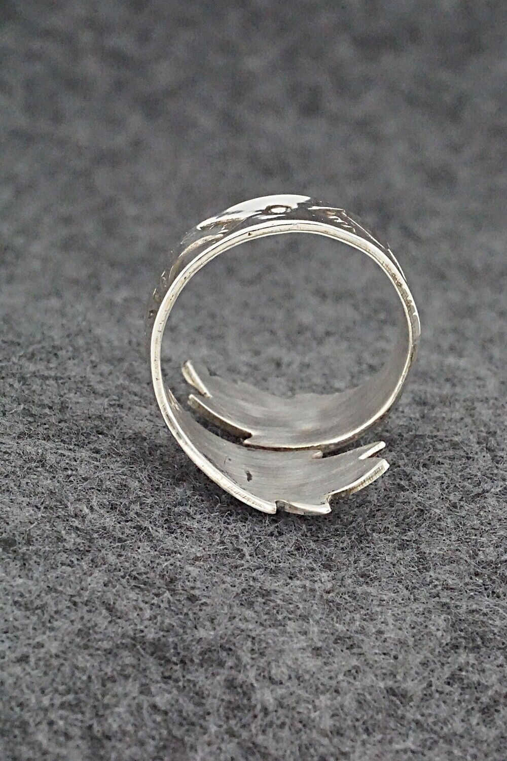 Turquoise & Sterling Silver Ring - Jolene Yazzie - Size 9.5