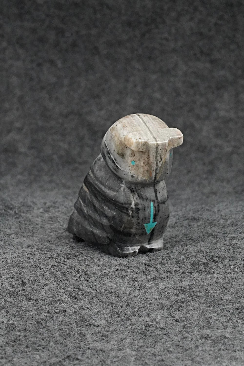 Owl Zuni Fetish Carving - Clay Panteah