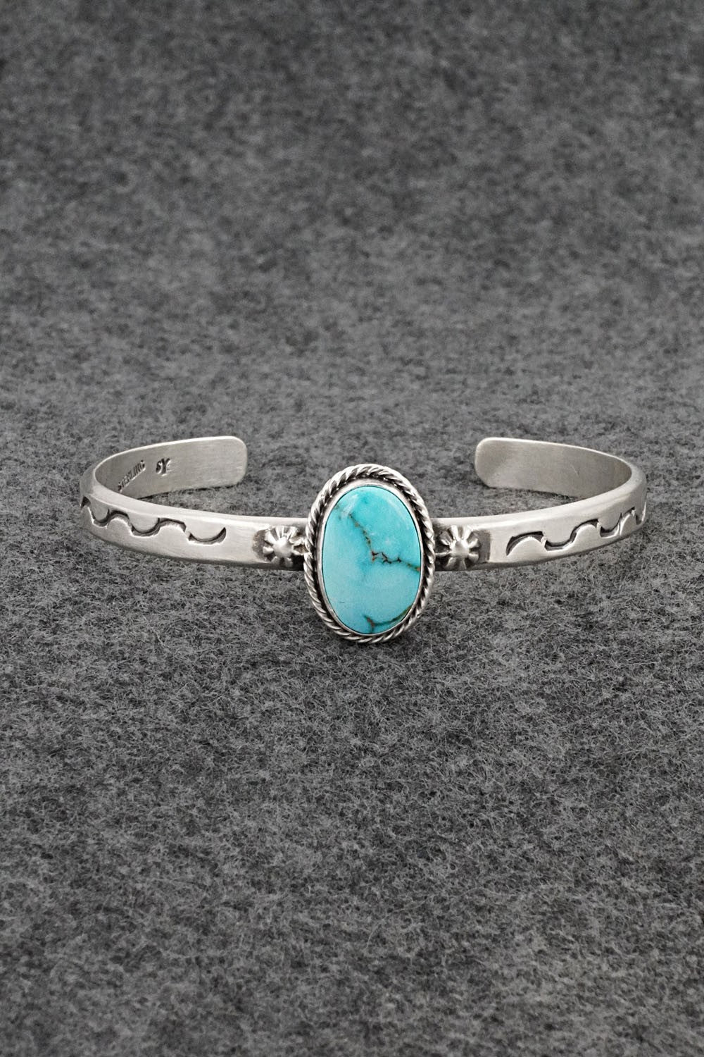 Turquoise & Sterling Silver Bracelet - Samuel Yellowhair