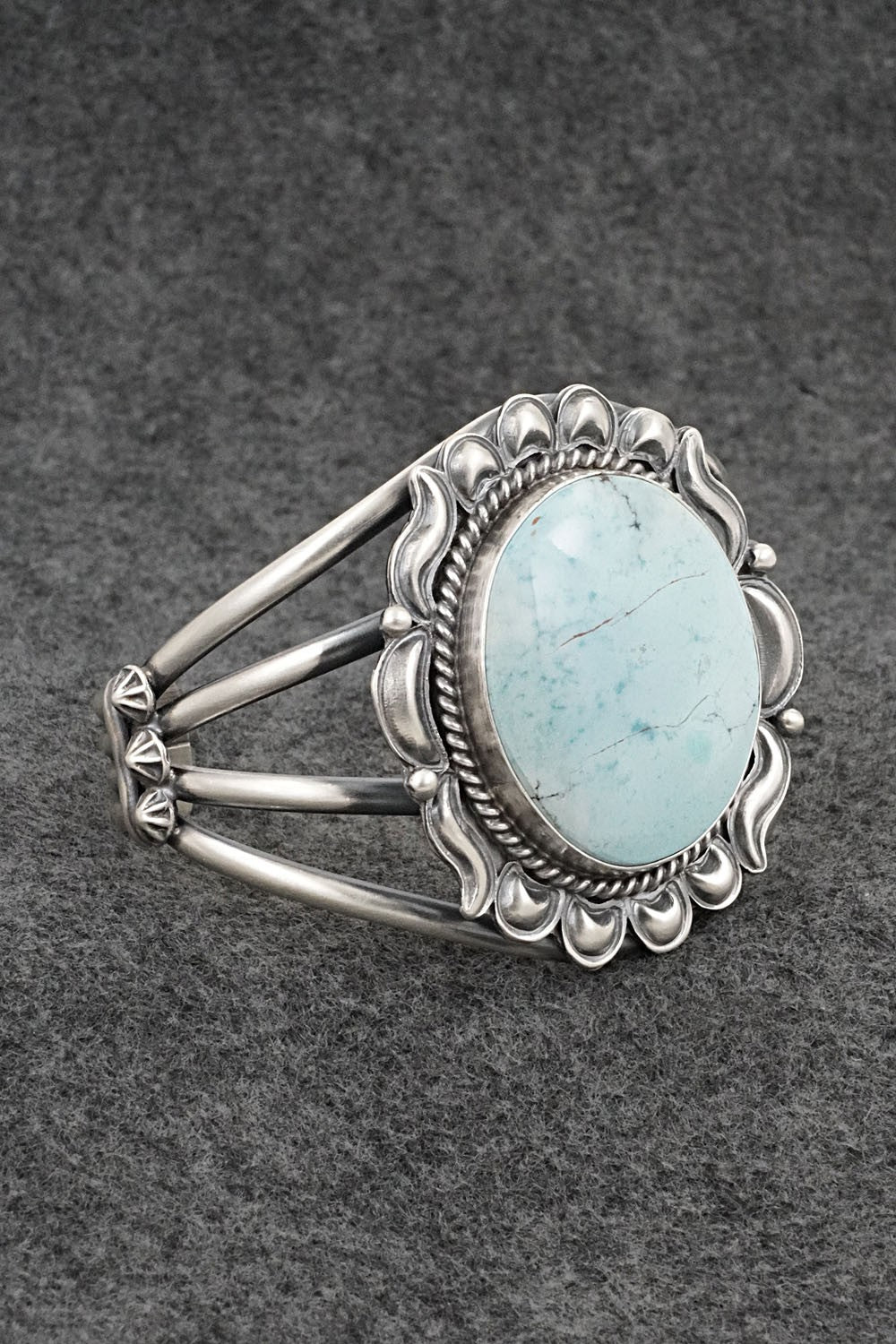 Turquoise & Sterling Silver Bracelet - Raymond Delgarito