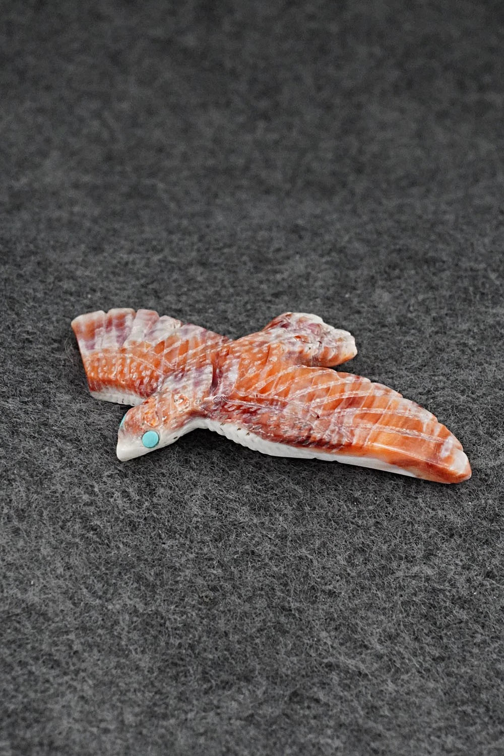 Eagle Zuni Fetish Carving - Erick Lonjose