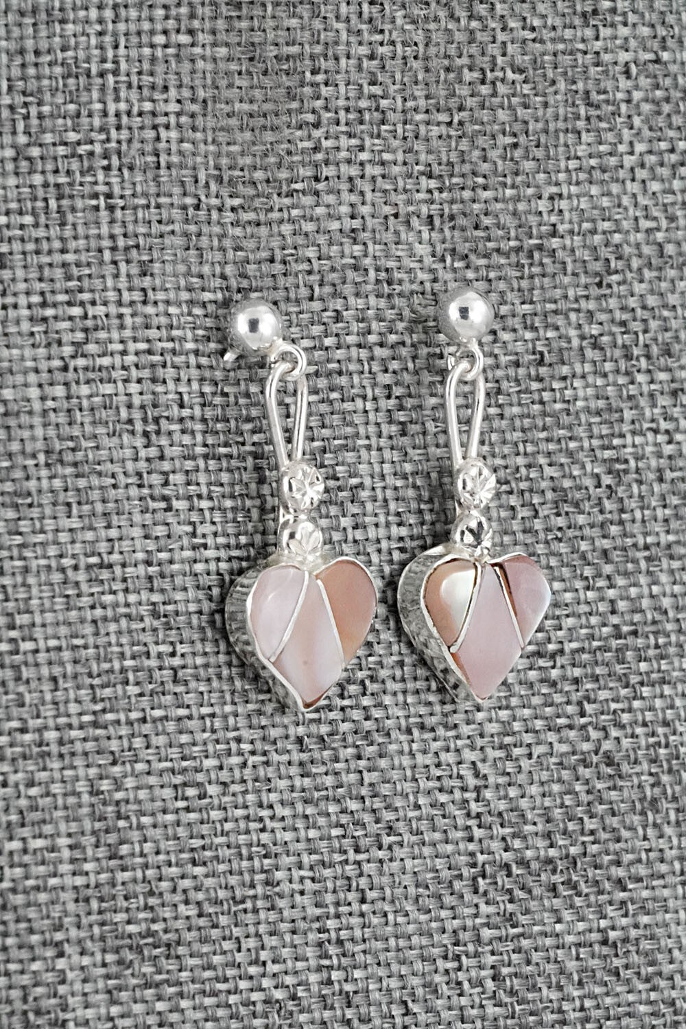 Mother of Pearl Inlay & Sterling Silver Earrings - Ola Eriacho