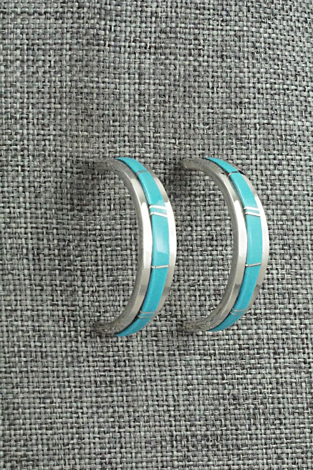 Turquoise & Sterling Silver Earrings - Wilbert Muskett Jr.