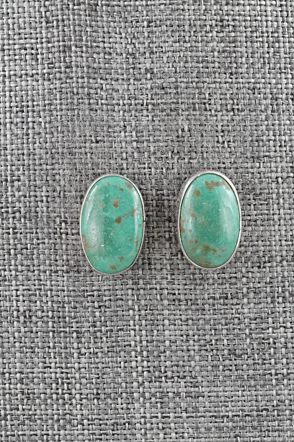 Turquoise & Sterling Silver Earrings - Rosemary Saunders