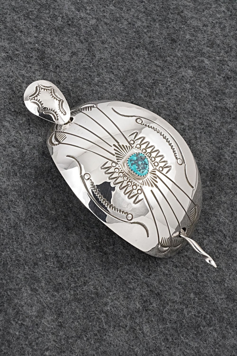 Turquoise & Sterling Silver Hair Pin - Jolene Begay
