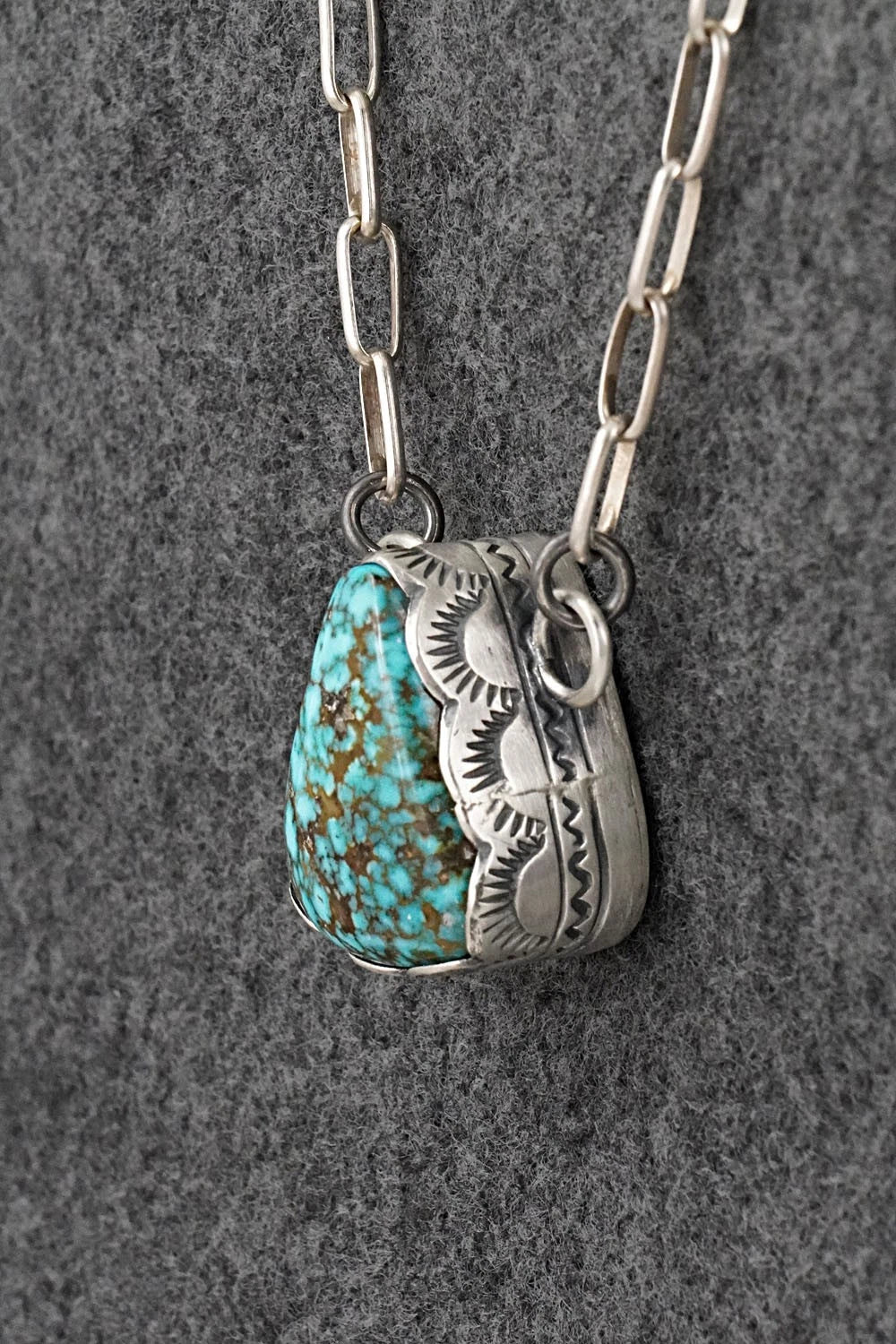 Turquoise & Sterling Silver Necklace - Randy Boyd