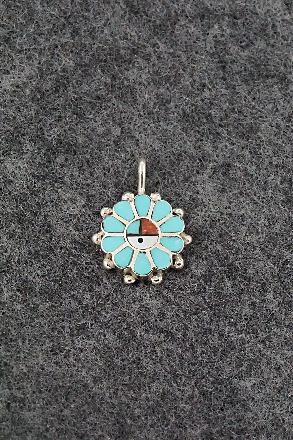 Multi Stone & Sterling Silver Pendant - Maxine Soseeah