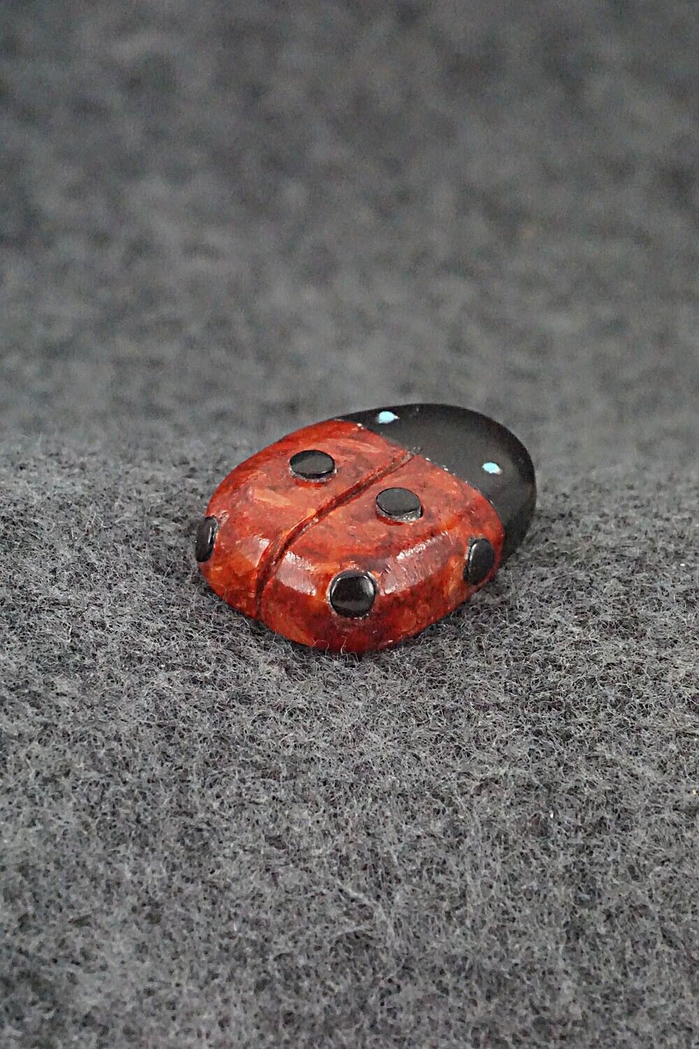 Ladybug Zuni Fetish Carving - Reynold Lunasee