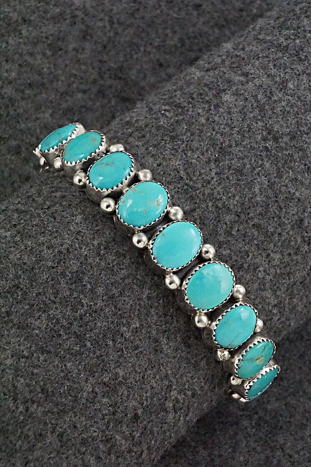 Turquoise & Sterling Silver Bracelet - Wilbert Muskett Sr.