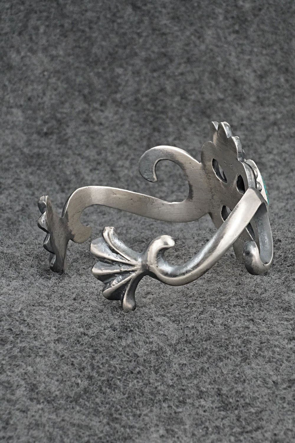 Turquoise & Sterling Silver Bracelet - Harrison Bitsue