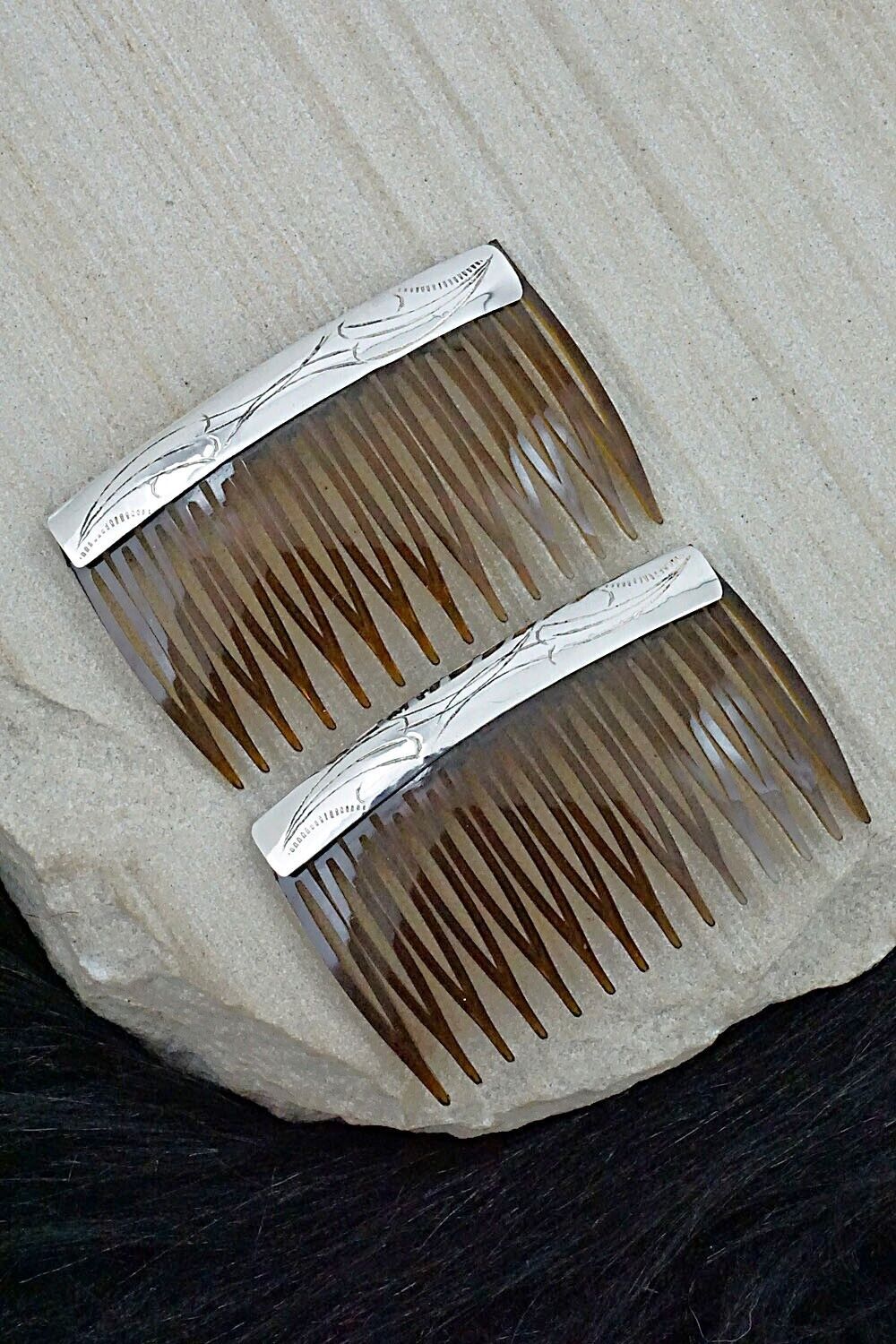 Sterling Silver Hair Combs - Randall Dalgai