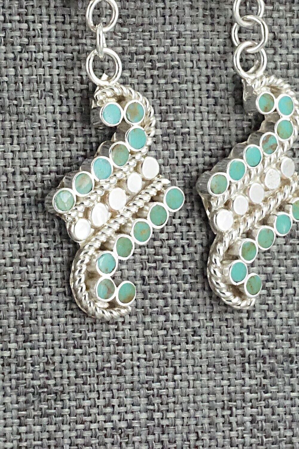 Turquoise & Sterling Silver Earrings - Michelle Peina