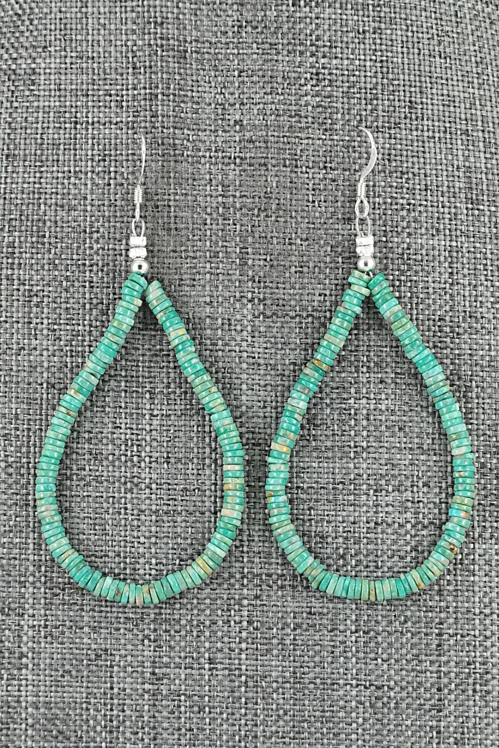 Turquoise & Sterling Silver Earrings - Doreen Jake