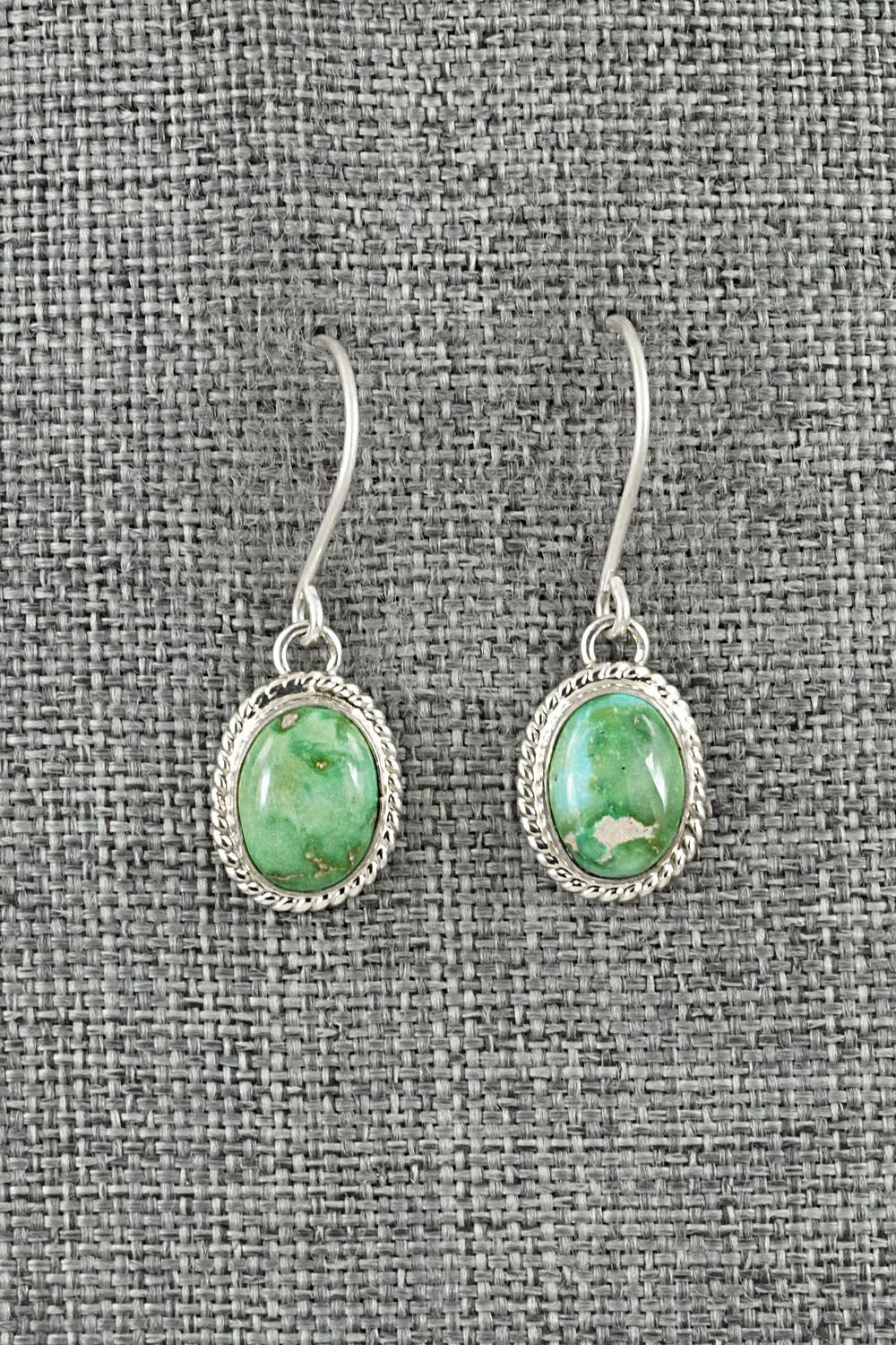 Turquoise & Sterling Silver Earrings - Eugene Gruber