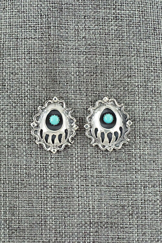 Turquoise & Sterling Silver Earrings - Annie Spencer