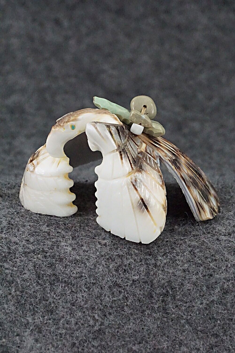Eagle Zuni Fetish Carving - Byrston Bowannie