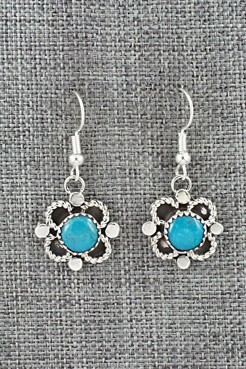 Turquoise & Sterling Silver Earrings - Sandra Parkett