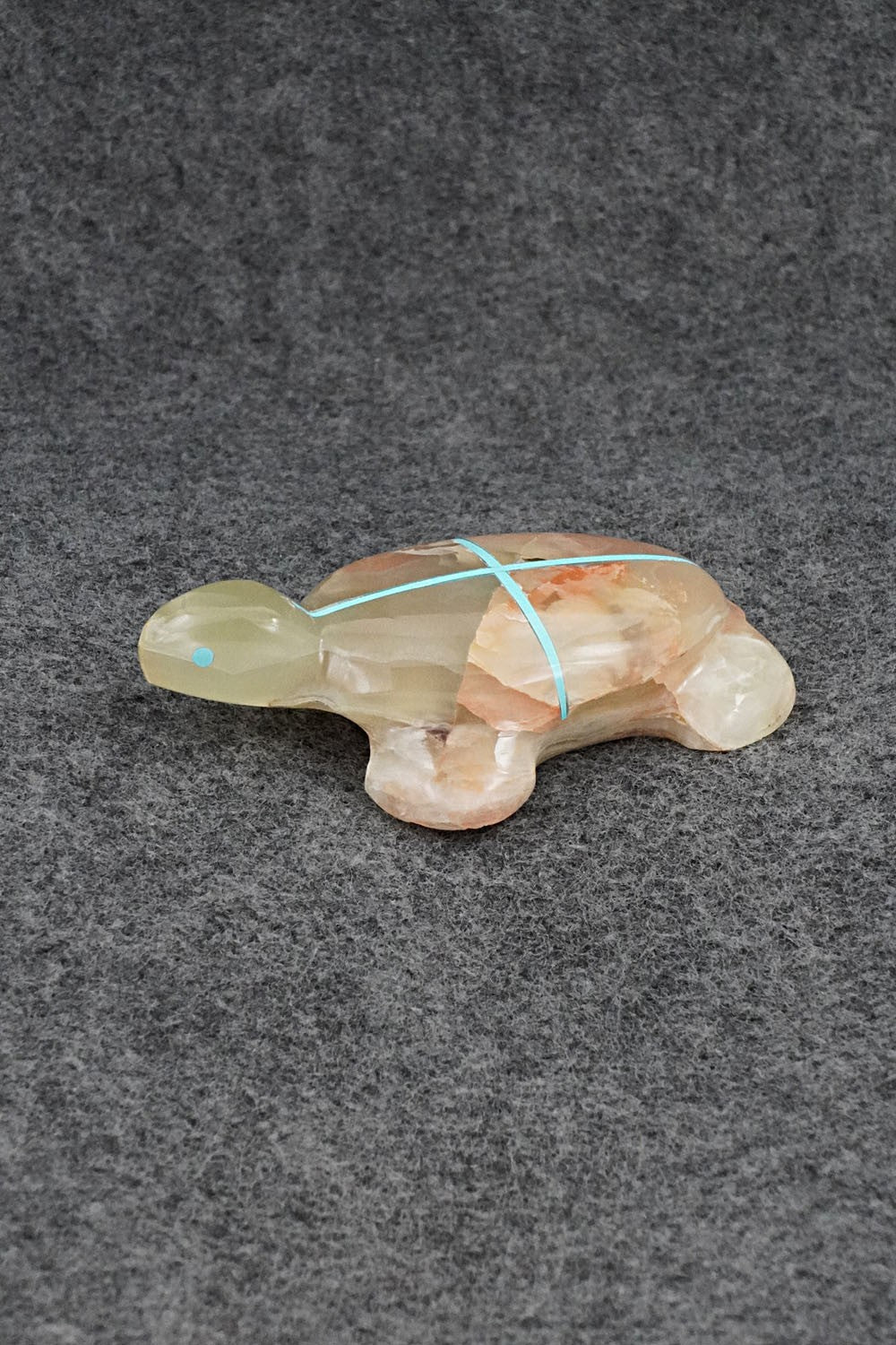 Turtle Zuni Fetish Carving - Kenric Laiwakete