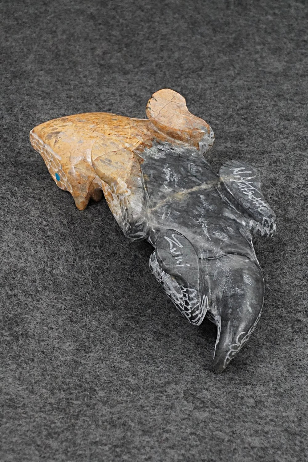 Horned Toad Zuni Fetish Carving - Nelson Yatsattie