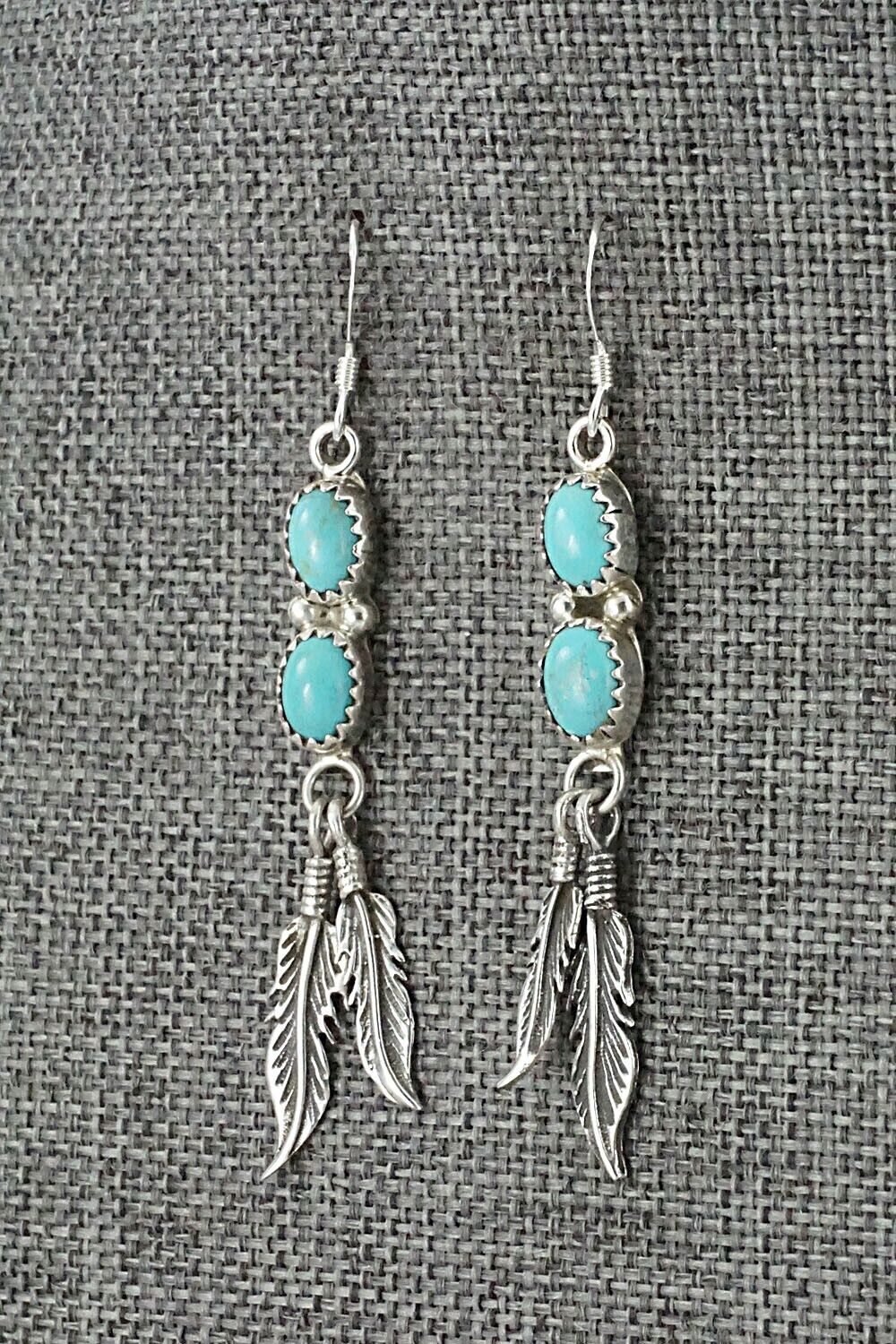 Turquoise & Sterling Silver Earrings - Annie Spencer