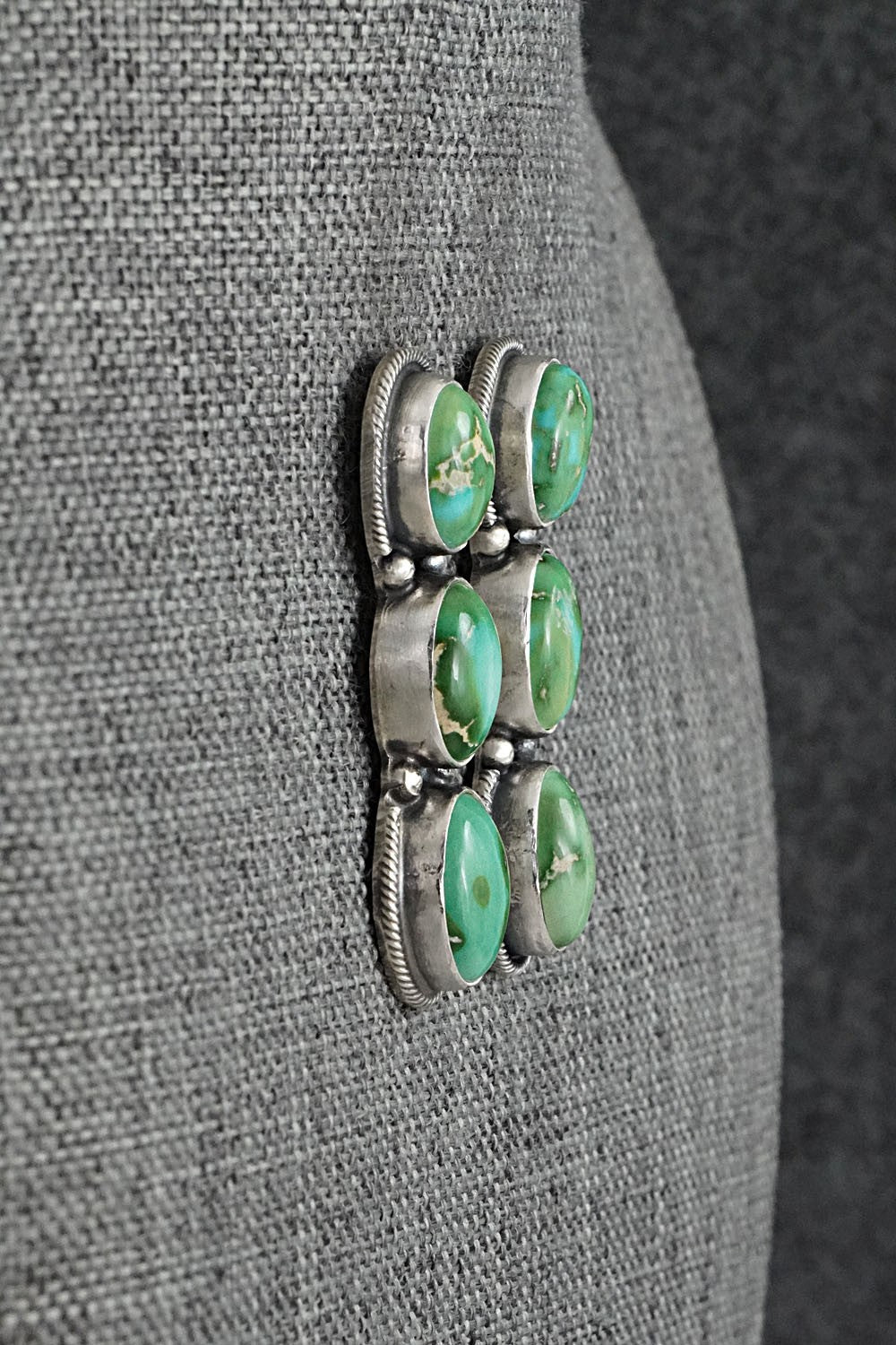 Turquoise & Sterling Silver Earrings - Randy Billy