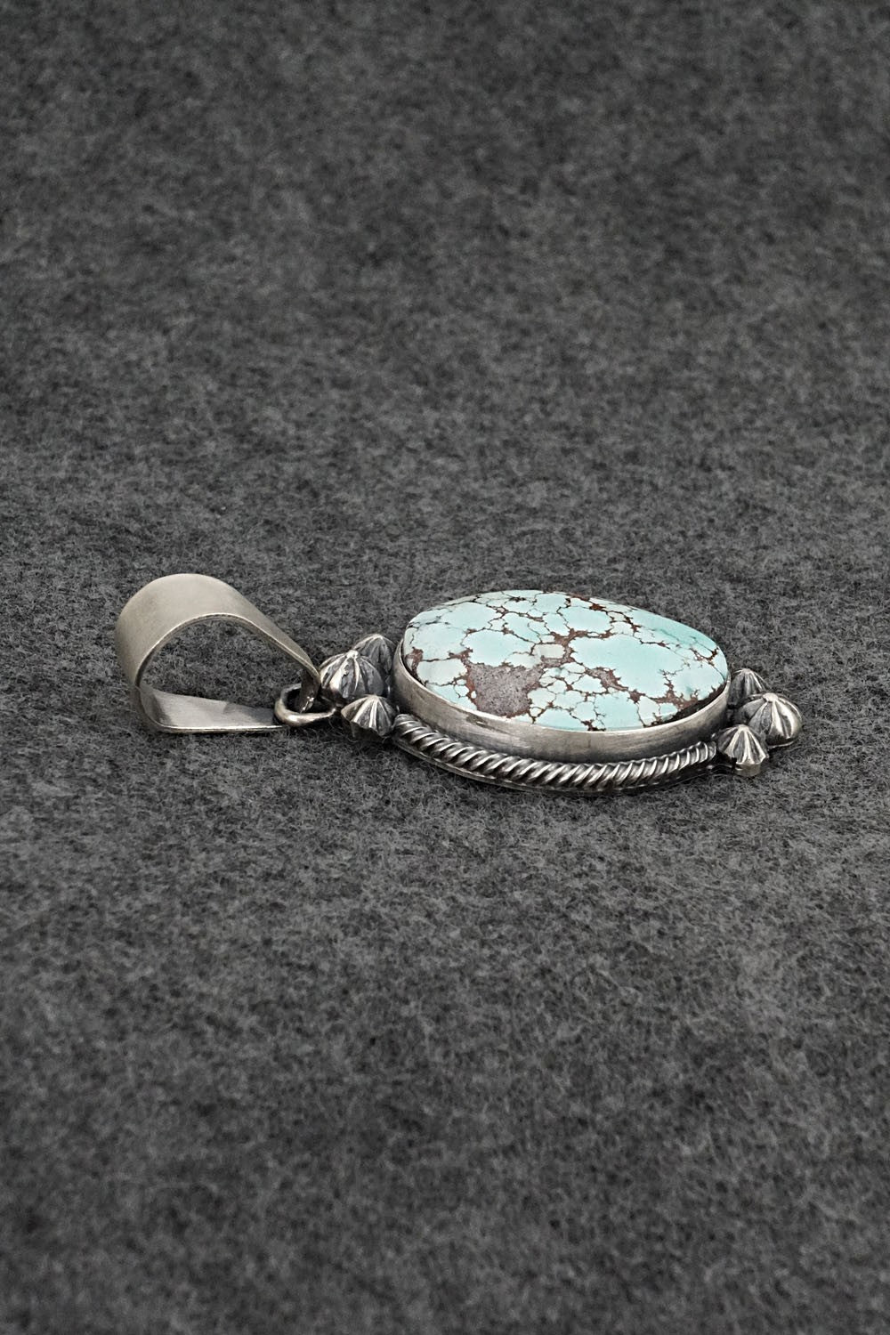 Turquoise & Sterling Silver Pendant - Darrin Livingston
