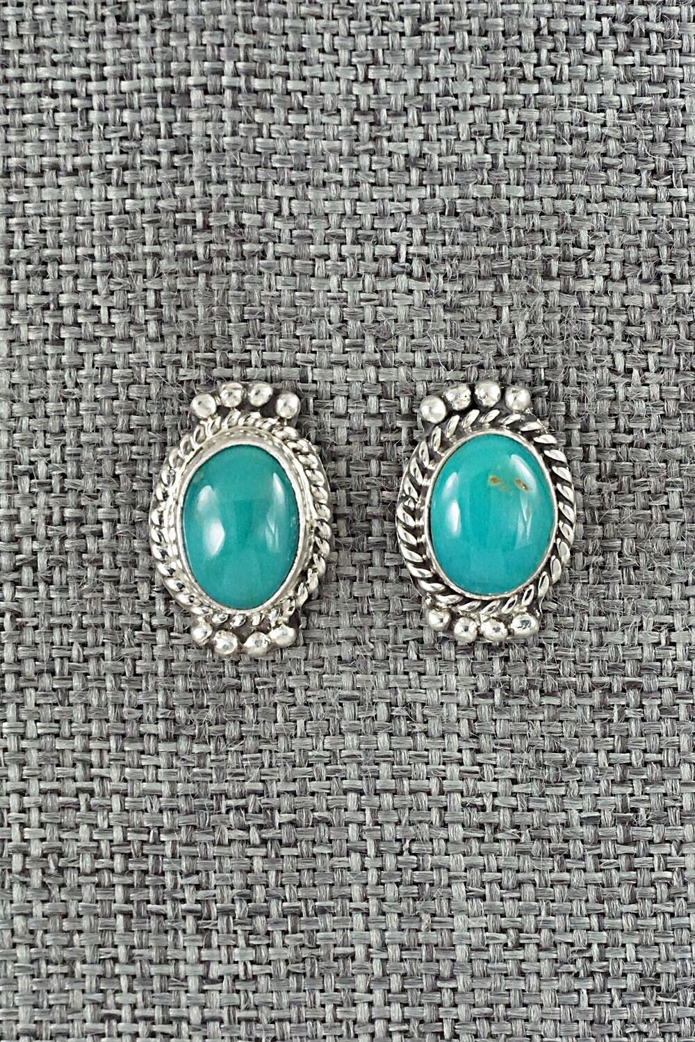 Turquoise & Sterling Silver Earrings - Jan Mariano