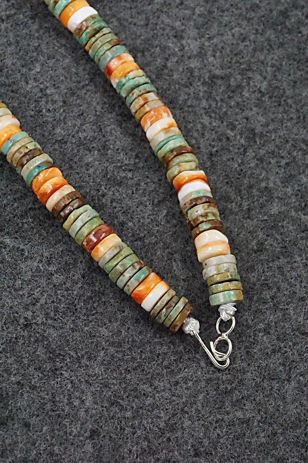 Multi-Stone & Sterling Silver Necklace 17" - Ramona Calabaza