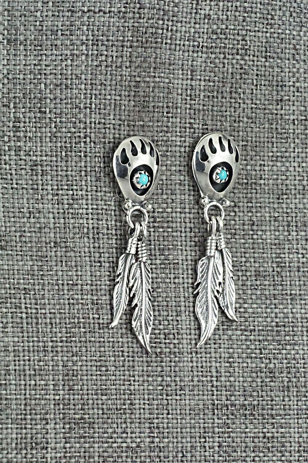 Turquoise & Sterling Silver Earrings - Annie Spencer