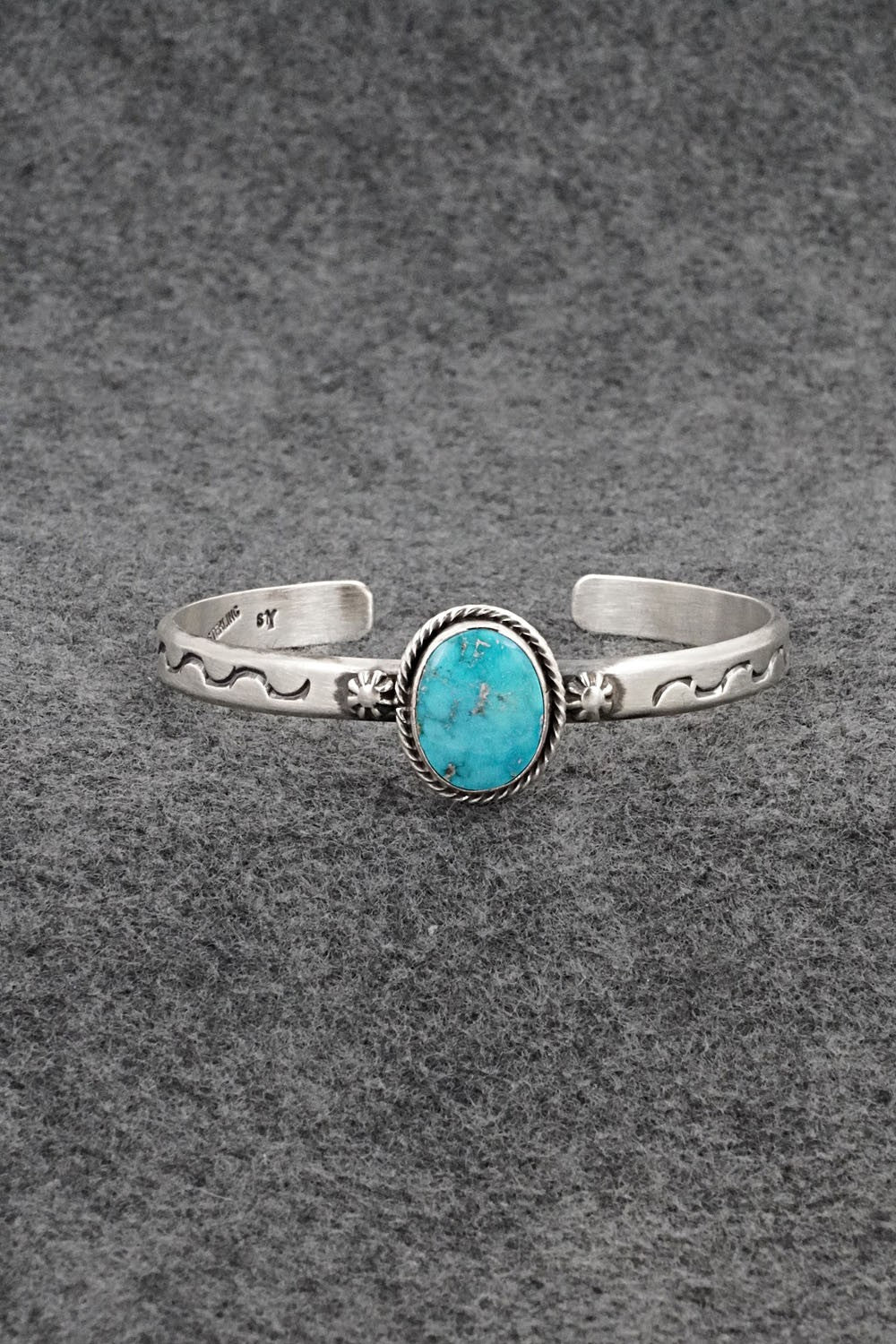 Turquoise & Sterling Silver Bracelet - Samuel Yellowhair