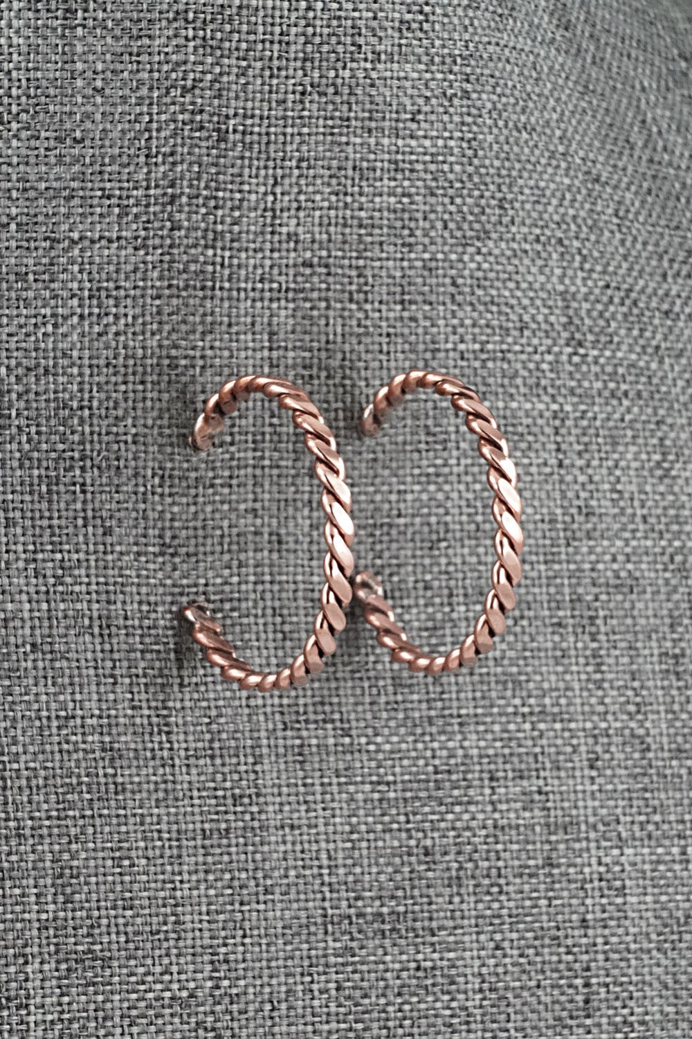 Copper Hoop Earrings - Elaine Tahe