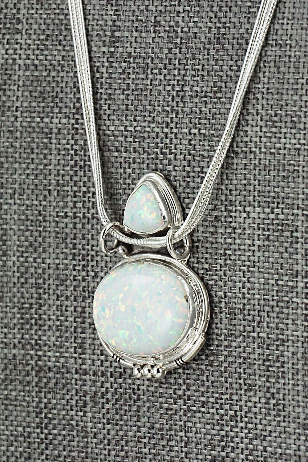 Opalite & Sterling Silver Necklace - Rita Largo