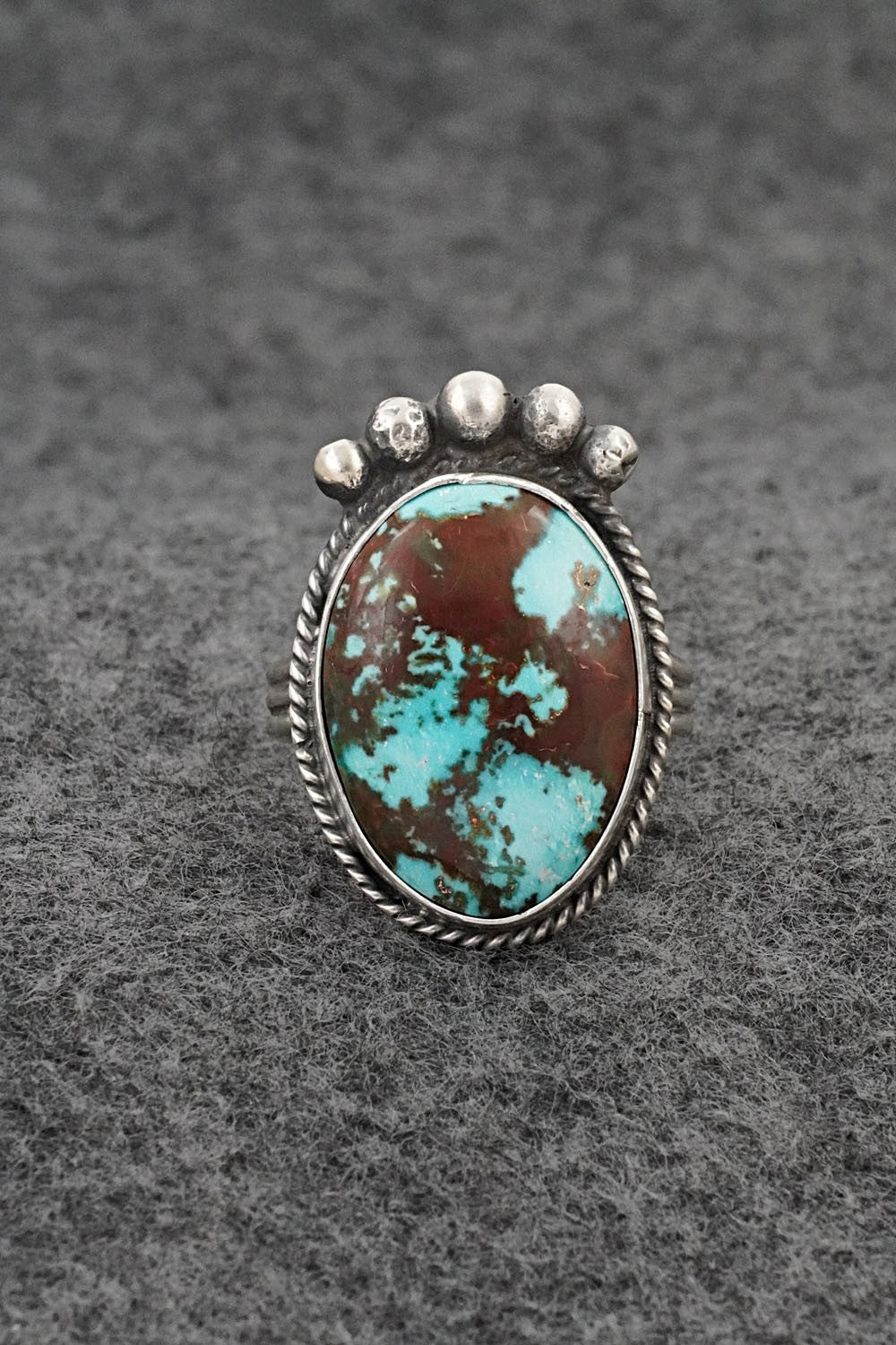 Turquoise & Sterling Silver Ring - Rena Begay - Size 8