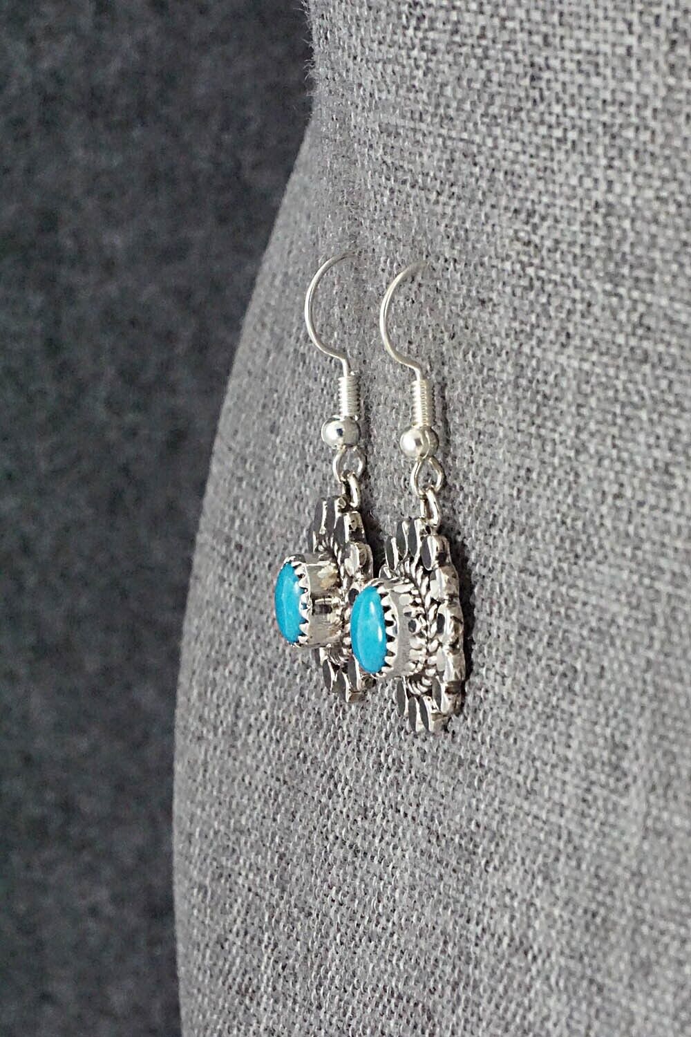 Turquoise & Sterling Silver Earrings - Sandra Parkett