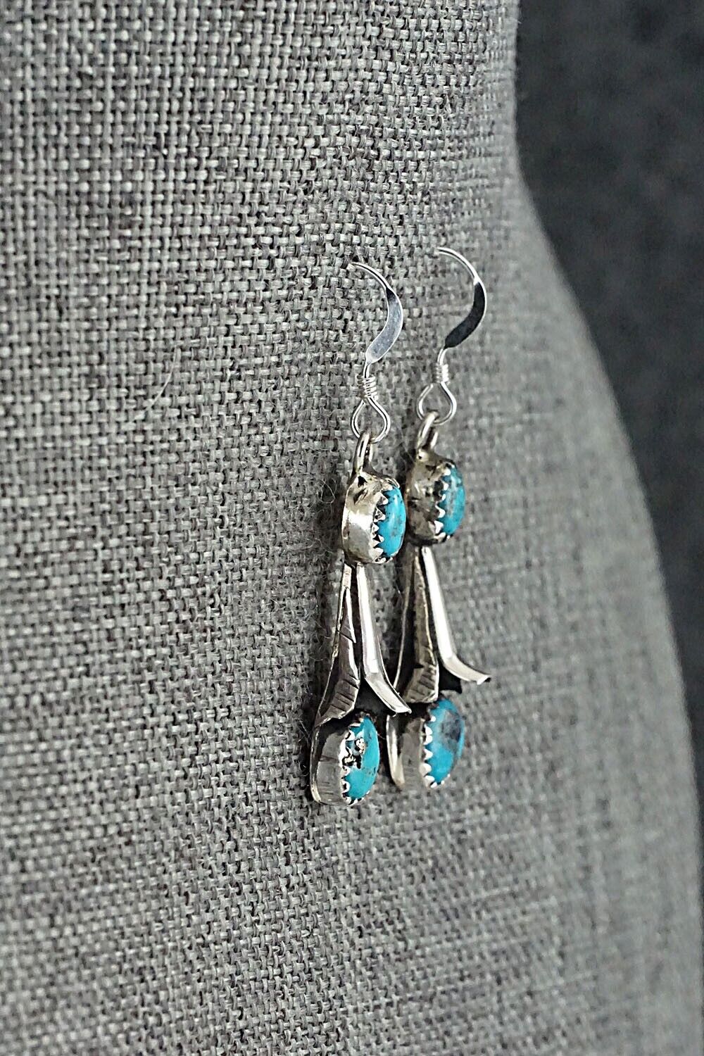 Turquoise & Sterling Silver Squash Blossom Set - Phil Garcia